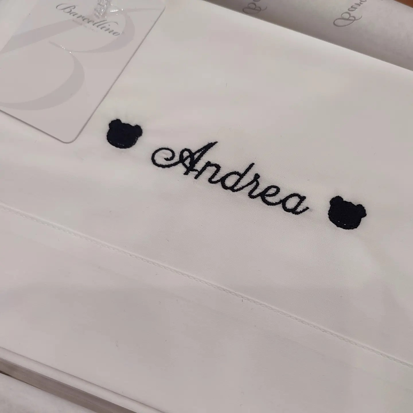 SET LENZUOLA 3 PZ. - CON RICAMO PERSONALIZZABILE
