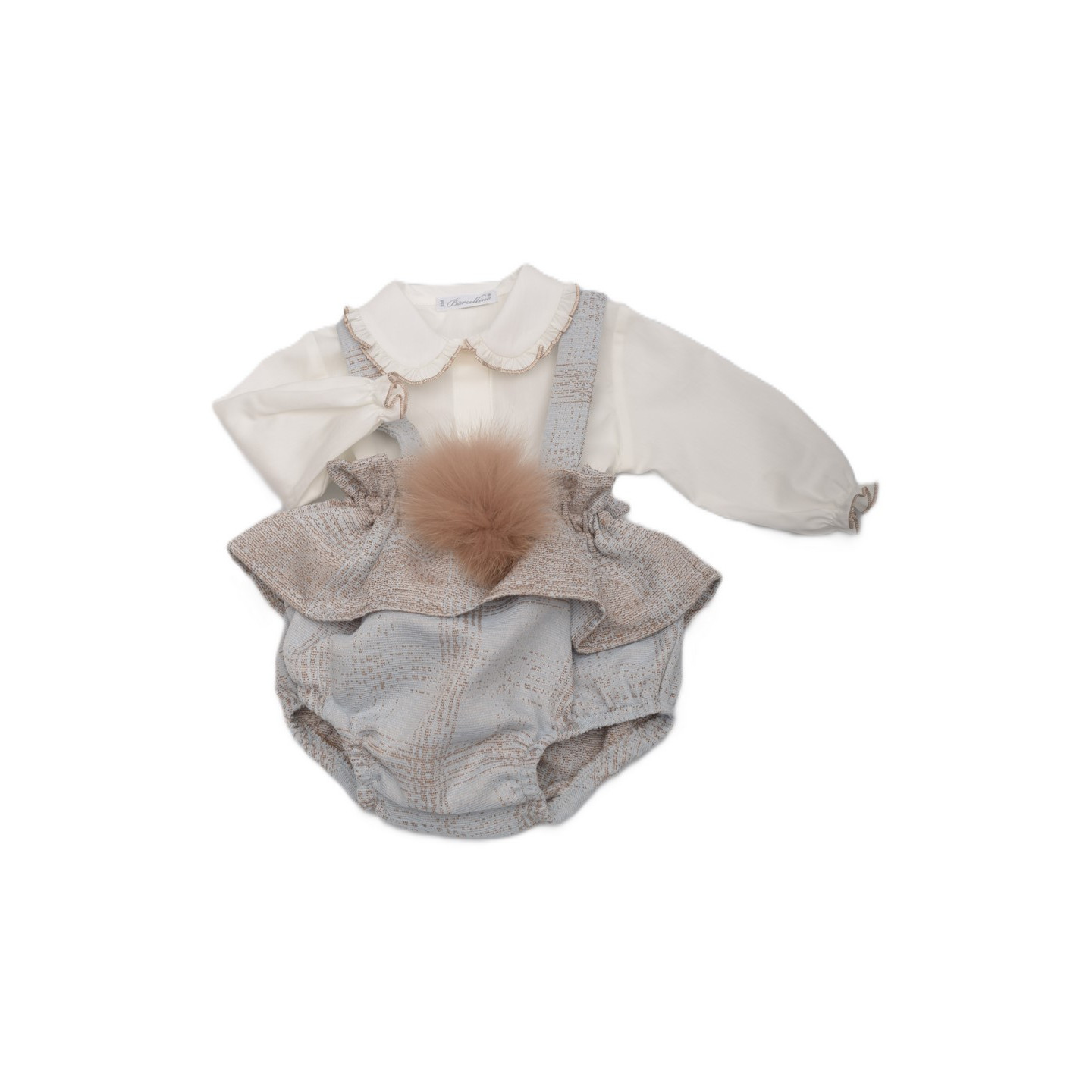 Completo 2 Pz. con PomPon Volpe (camicia a body)
