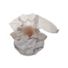 Completo 2 Pz. con PomPon Volpe (camicia a body)